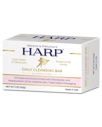HARP pH-Balanced Body Wash Bar - Exceptionally Gentle For Dry or Sensitive Skin + Shea Butter-Borage oil- Meadowfoam | Non-Comedogenic | Soap-Free, Lye-Free. VANILLA LAVENDER FRAGRANCE. 5oz