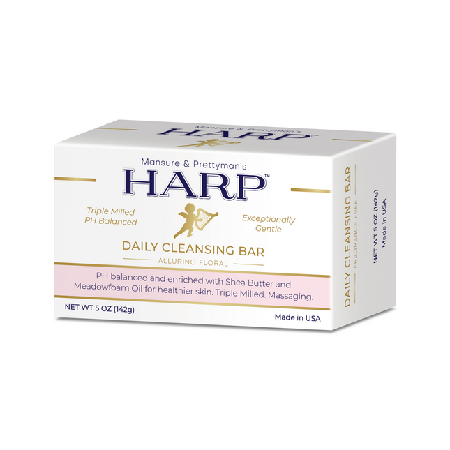HARP pH-Balanced Body Wash Bar - Exceptionally Gentle For Dry or Sensitive Skin + Shea Butter-Borage oil- Meadowfoam | Non-Comedogenic | Soap-Free, Lye-Free. VANILLA LAVENDER FRAGRANCE. 5oz