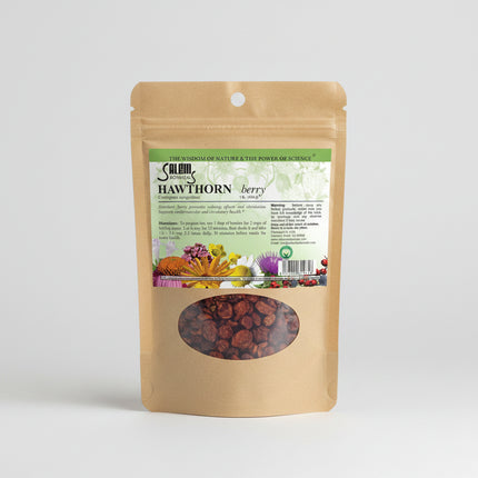 Hawthorn Berries are a traditional herbal product derived from the fruits of Crataegus species, widely used in natural wellness practices to support cardiovascular health, circulation, and overall vitality.
Rich in flavonoids and antioxidants, hawthorn is commonly prepared as an herbal tea or infusion and included in long-term wellness routines.