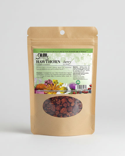 Hawthorn Berries are a traditional herbal product derived from the fruits of Crataegus species, widely used in natural wellness practices to support cardiovascular health, circulation, and overall vitality.
Rich in flavonoids and antioxidants, hawthorn is commonly prepared as an herbal tea or infusion and included in long-term wellness routines.