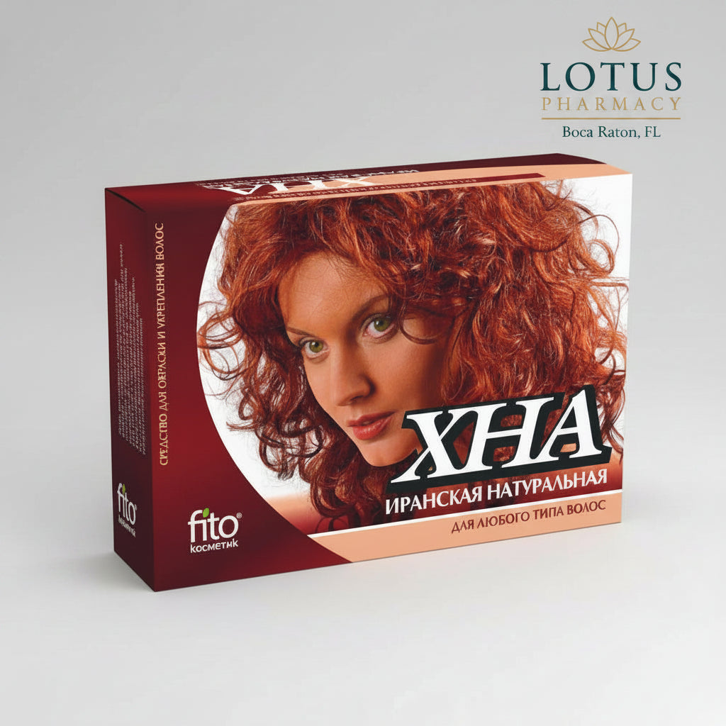 Henna Natural Hair Coloring & Strengthening Powder, 125 g – Lotus