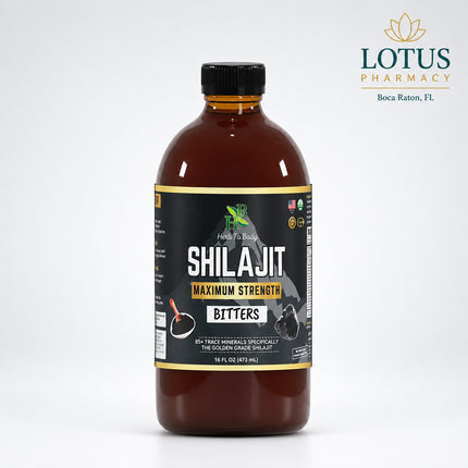Herb To Body Shilajit Bitter is a liquid herbal tonic made with Himalayan shilajit and a broad blend of traditional botanicals. It has a naturally strong, earthy, bitter flavor and is designed for customers who prefer a ready-to-use liquid format rather than resin, powder, or capsules. The manufacturer describes the shilajit as wildcrafted from Himalayan regions and naturally rich in fulvic acid and trace minerals.