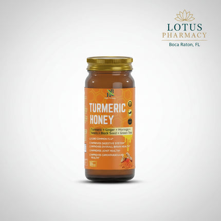Herb To Body Turmeric Honey is a herbal honey blend combining turmeric with honey in an easy-to-use 16 oz format. It is designed as a convenient wellness supplement for people who prefer traditional herbal ingredients in a sweet, spoonable form.
