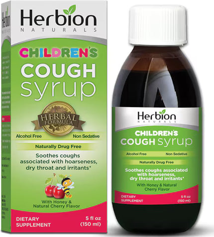 Herbion Naturals Children’s Cough Syrup, Honey & Natural Cherry, 5 fl oz
