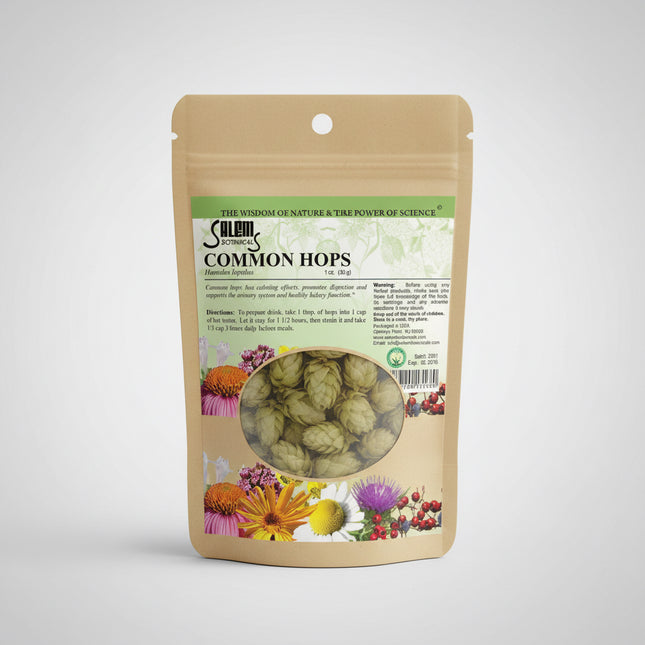 Hops Cone is a traditional herbal ingredient widely used in herbal medicine for its&nbsp;calming, digestive, and urinary support properties. Common hops are valued for their gentle relaxing effect on the nervous system, support of healthy digestion, and contribution to normal urinary and kidney function.