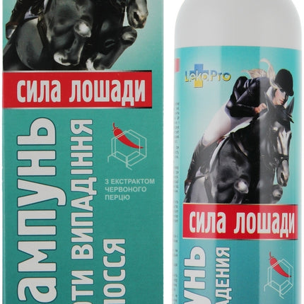 Horse Power Anti-Hair Loss Shampoo with Red Pepper Extract 250 ml | Root Strengthening & Growth Support