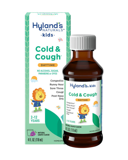 Hyland's, Hylands, Hyland's Naturals, Kids Cold And Cough, Kids Cold And Cough Daytime, Daytime Cold Relief, Children's Cold Relief, Children's Cough Relief, Non Drowsy Cold Relief, Homeopathic Cold Relief, Homeopathic Cough Relief, Children's Respiratory Support, Runny Nose Relief, Sneezing Relief, Nasal Congestion Relief, Chest Congestion Relief, Sore Throat Relief, Children's Cold Medicine, Daytime Formula, Children's Health, Хайлендс, Hyland's Naturals, Детская Простуда, Детский Кашель, Дневной Сироп От