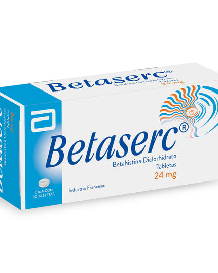 Betaserc 24mg 20 tablets
