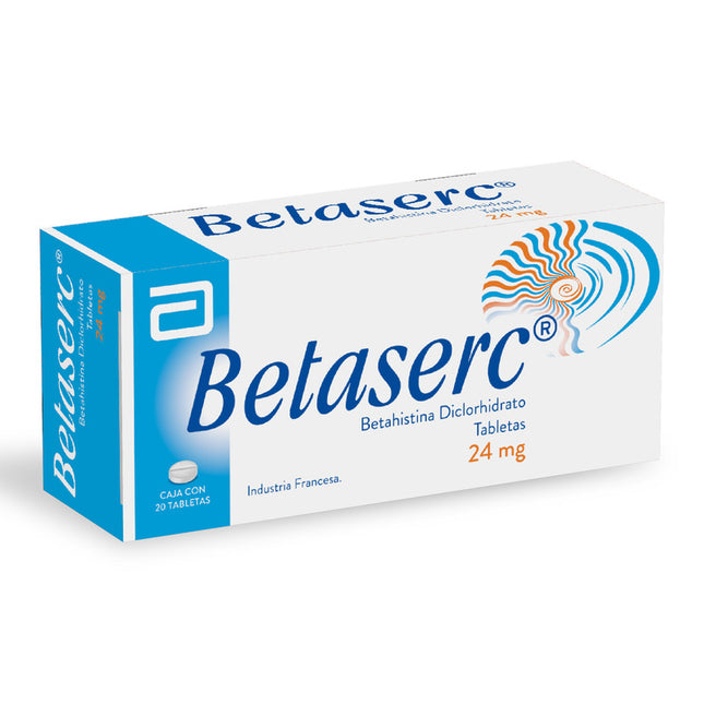 Betaserc 24mg 20 tablets
