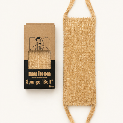 Natural Exfoliating Bath Sponge Belt – Sisal Body Scrubber | Maison