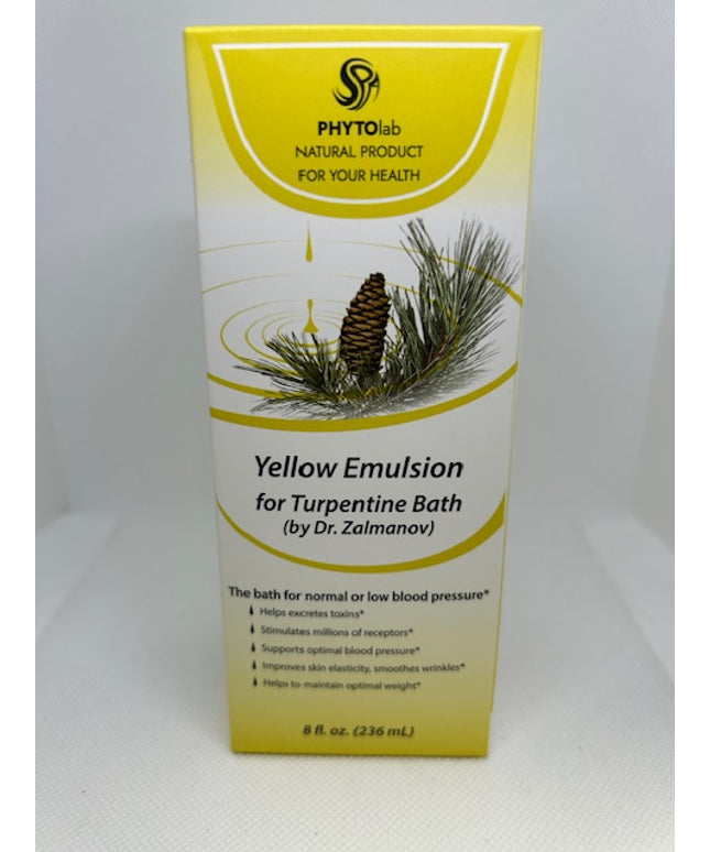 YELLOW EMULSION FOR TURPENTINE BATH (BY DR. ZALMANOV)