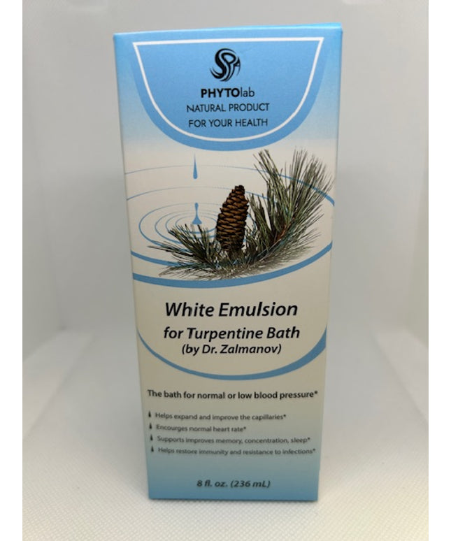 WHITE EMULSION FOR TURPENTINE BATH (BY DR. ZALMANOV)