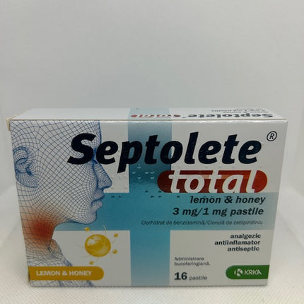 SEPTOLETE PASTILE  TOTAL Lemon and Honey 16 Pastile