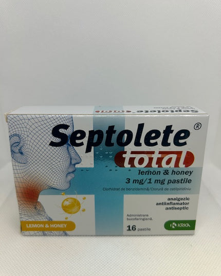 SEPTOLETE PASTILE  TOTAL Lemon and Honey 16 Pastile