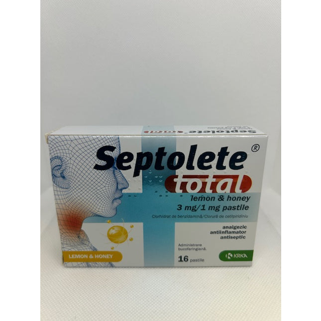 SEPTOLETE PASTILE  TOTAL Lemon and Honey 16 Pastile