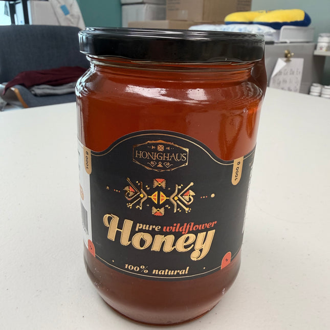 Honinghaus 100% Natural Honey  in Glass Jar, 1000 g