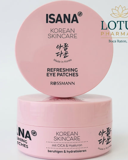 ISANA Korean Skincare Refreshing Eye Patches are hydrogel under-eye patches designed to provide a quick cooling, refreshing, and moisturizing effect for the delicate eye area. They are ideal for skin that looks tired, dry, or puffy and can be used as part of a morning, evening, or pre-event skincare routine.