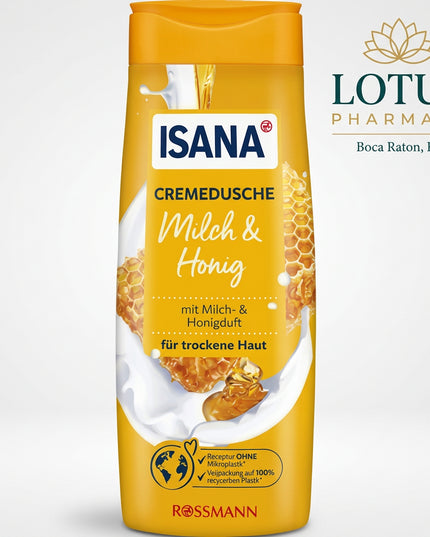 ISANA Shower Gel is a gently cleansing body wash with a warm scent. It is designed for everyday showering and helps cleanse the skin while leaving it feeling soft, refreshed, and lightly scented.

The creamy gel texture creates a pleasant lather and is suitable for regular body-care routines.