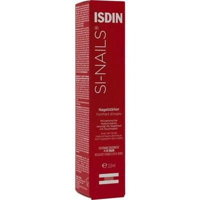 Red box with 'ISDIN' branding on a white background