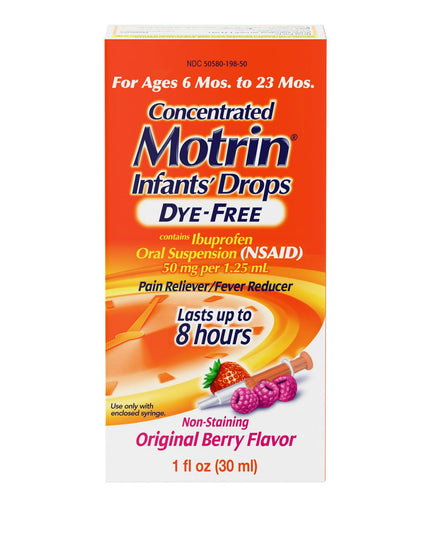 Infants Motrin, Infant Ibuprofen, Motrin Drops, Ibuprofen Drops, Infant Fever Reducer, Infant Pain Reliever, Dye Free Ibuprofen, Berry Flavor, Teething Relief, Infant Cold Relief, Infant Flu Relief, Ibuprofen 50mg 1.25mL, Baby Fever Medicine, Infant Oral Suspension, NSAID, Baby Health, Children's Health, Infant Wellness, Детский Мотрин, Ибупрофен Для Младенцев, Капли Ибупрофен, Жаропонижающее Для Детей, Обезболивающее Для Младенцев, Прорезывание Зубов, Детская Простуда, Детское Здоровье, Motrin Para Bebés, 