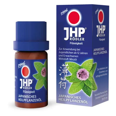 JHP RÖdler bottle and packaging with blue and red design