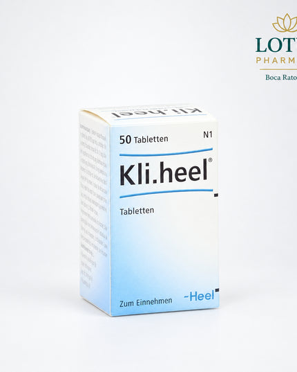 Kli.heel is a German registered homeopathic medicinal product from Heel, supplied as tablets that dissolve in the mouth. Under the official German registration, Kli.heel does not carry a specific therapeutic indication, so it should not be marketed as treating a particular condition.
