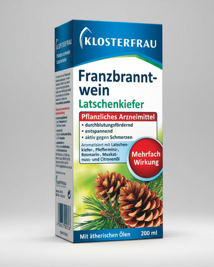 Klosterfrau Rubbing Alcohol Mountain Pine is a traditional external-use rubbing solution formulated to help stimulate skin circulation and provide soothing relief for tired muscles and joints.
Enriched with mountain pine extract, it creates a refreshing and warming sensation, supporting skin vitality and comfort during massage and recovery routines.

This solution is commonly incorporated into supportive care for muscular strain, bruising, sprains, and circulation-related skin discomfort.