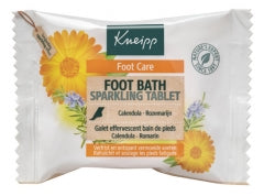 Kneipp® Effervescent Foot Bath Pebble is a single-use effervescent foot bath tablet specially formulated to refresh, deodorize, and revitalize tired, overheated feet. It combines calendula and horse chestnut extracts with camphor, menthol, and essential oils of rosemary and thyme to create an invigorating foot bath that helps soothe foot fatigue while leaving feet feeling clean, refreshed, and pleasantly scented. The formula is free from preservatives, paraffin, silicones, and mineral oils, is dermatologica