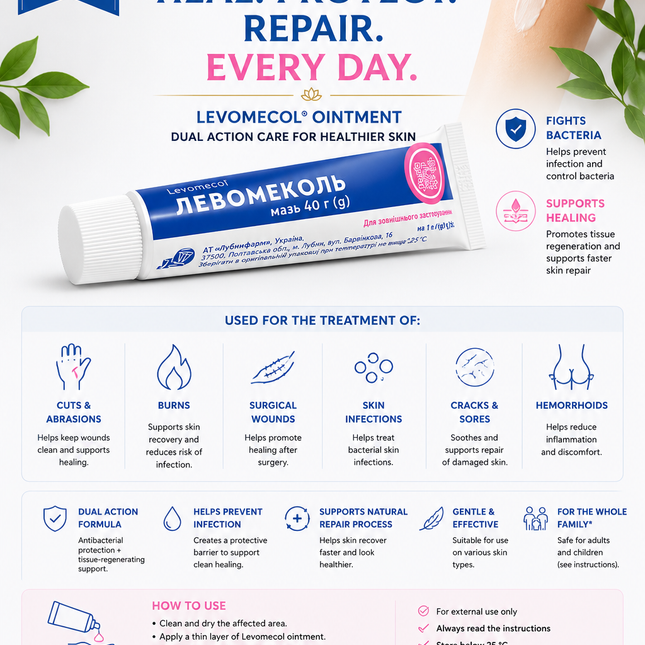 Levomecol ointment, 40g