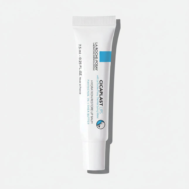 La Roche-Posay Cicaplast Lips Hydration Restore Lip Balm is a dermatologist-tested, repairing lip treatment formulated for dry to extra dry and sensitive lips. It helps restore the lips’ protective barrier while providing long-lasting moisture and soothing comfort.