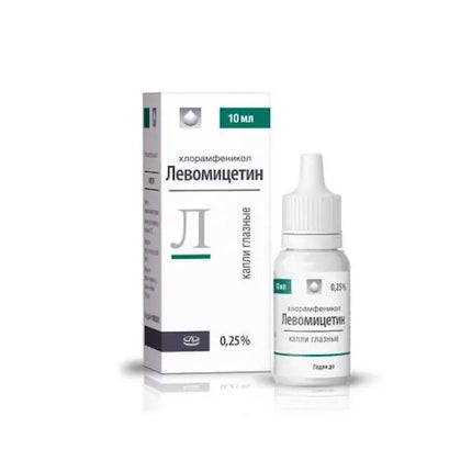 Levomitsetin 0.22% Eye Drops – 10 ml (Левомицетин)