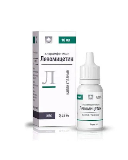 Levomitsetin 0.22% Eye Drops – 10 ml (Левомицетин)