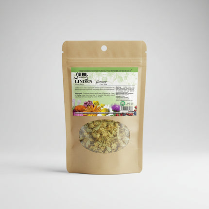 Linden flower is a traditional European herbal tea known for its calming, soothing, and immune-supporting properties. It is commonly used to help reduce stress, promote relaxation and sleep, and support the body during colds and flu. Linden flowers also help promote gentle sweating, which has been traditionally used to support natural detoxification during fever.