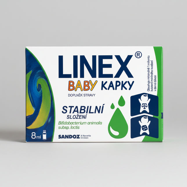 Linex Baby Drops are oral probiotic drops specially formulated for infants and young children to support gut microbiota balance, digestion, and immune function.

They contain beneficial bacteria that help restore intestinal flora, especially during colic, digestive upset, or after antibiotics.