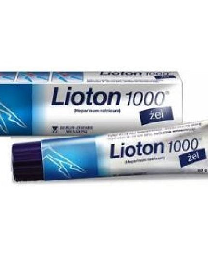Two tubes of Lioton 1000 cream on a white background