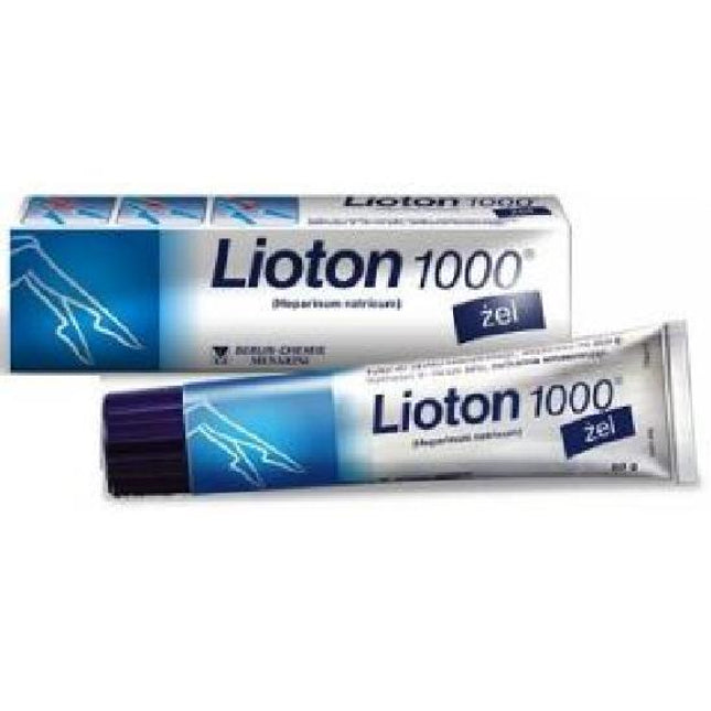 Two tubes of Lioton 1000 cream on a white background