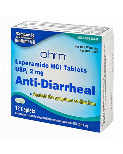 Loperamide HCl Anti-Diarrheal Tablets, 12 ct