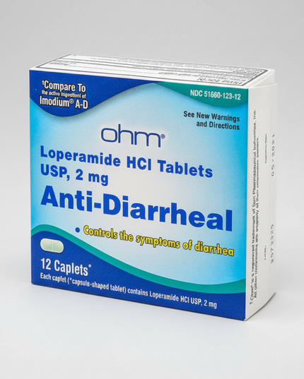 Loperamide HCl Tablets are anti-diarrheal medications used to help control and relieve symptoms of acute diarrhea. Loperamide works by slowing intestinal movement, helping reduce the frequency of bowel movements and improve stool consistency.