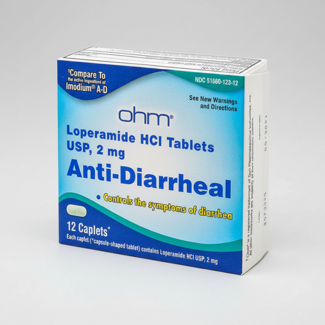 Loperamide HCl Tablets are anti-diarrheal medications used to help control and relieve symptoms of acute diarrhea. Loperamide works by slowing intestinal movement, helping reduce the frequency of bowel movements and improve stool consistency.