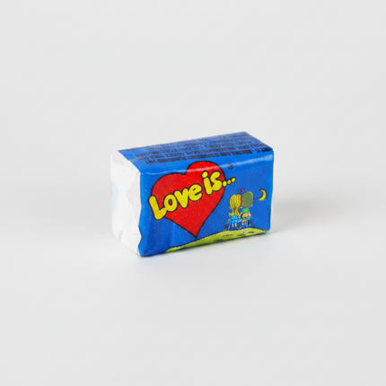 Love Is… Chewing Bubble Gum is the iconic Turkish bubble gum remembered for its colorful wrappers, fruity flavor combinations, and charming “Love Is…” collectible comic inserts.