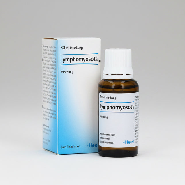Lymphomyosot is homeopathic oral solution formulated to support the lymphatic system, natural detoxification processes, and immune balance. It is commonly included in wellness programs aimed at supporting lymphatic drainage, helping reduce swelling and fluid retention, and promoting the body’s natural cleansing mechanisms.

