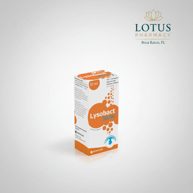 Lysobact DUO® Spray is an oromucosal antiseptic medicine from Bosnalijek formulated for the local treatment of acute inflammatory conditions of the mouth and throat.

Its dual-active formula combines lysozyme hydrochloride 20 mg/mL with cetylpyridinium chloride 1.5 mg/mL. It is indicated for inflammatory conditions of the oral and throat mucosa, including gingivitis, stomatitis and aphthous lesions, and as part of local therapy for a sore, irritated and inflamed throat or pharynx.