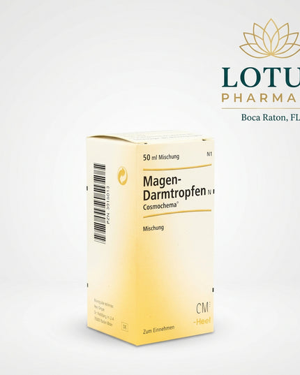 Magen-Darmtropfen N Cosmochema is a German homeopathic oral liquid formulated for functional digestive complaints affecting the stomach and intestines. It is traditionally used for symptoms such as bloating, abdominal discomfort, cramping, fullness, and digestive upset.