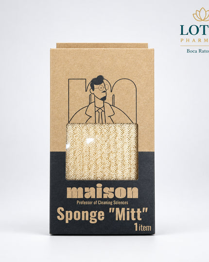 Maison Professor of Cleaning Sciences Exfoliating Shower Sponge is designed for body cleansing and exfoliation in the bath or shower. It can be used with soap, shower gel, or body wash to help remove surface buildup and leave the skin feeling smoother and refreshed.