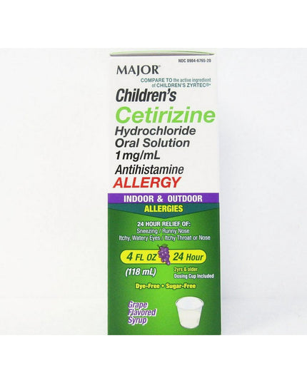 Major, Major Pharmaceuticals, Major Children's Cetirizine, Cetirizine Syrup, Cetirizine HCl, Children's Allergy Relief, Kids Allergy Medicine, Antihistamine, Allergy Syrup, Seasonal Allergies, Indoor Allergies, Outdoor Allergies, Hay Fever, Runny Nose Relief, Sneezing Relief, Itchy Eyes Relief, Itchy Throat Relief, 24 Hour Allergy Relief, Children's Health, Cetirizine 5 mg 5 mL, Мейджор, Цетиризин, Детский Цетиризин, Сироп От Аллергии, Антигистаминный Препарат, Детское Средство От Аллергии, Сезонная Аллерги