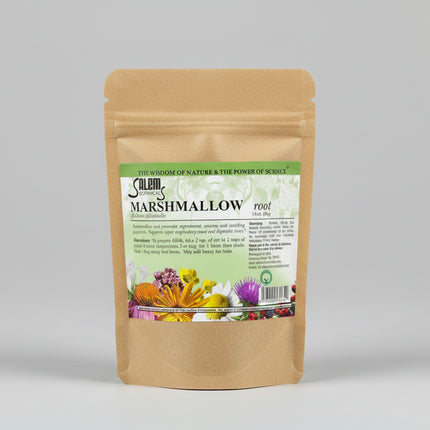 Marshmallow root (Althaea officinalis) is a traditional herbal remedy made from the dried root of the marshmallow plant, rich in mucilage — a soothing gel-like substance used for centuries to support respiratory, digestive, and mucous membrane comfort.