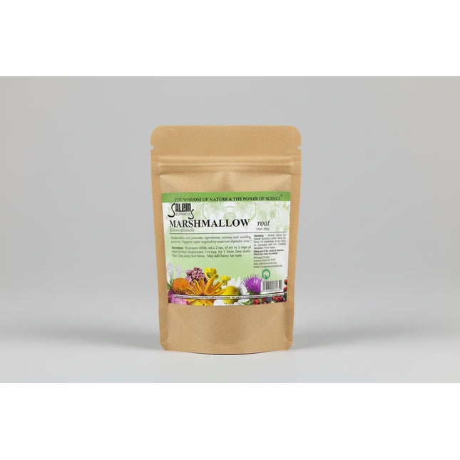 Marshmallow root (Althaea officinalis) is a traditional herbal remedy made from the dried root of the marshmallow plant, rich in mucilage — a soothing gel-like substance used for centuries to support respiratory, digestive, and mucous membrane comfort.