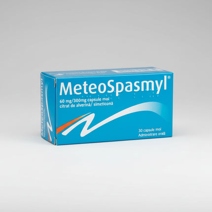 Meteospasmyl Capsules are a combination gastrointestinal medication designed to relieve abdominal pain, bloating, and intestinal spasms associated with functional digestive disorders. It combines an antispasmodic with an antiflatulent for dual-action relief.