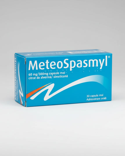 Meteospasmyl Capsules are a combination gastrointestinal medication designed to relieve abdominal pain, bloating, and intestinal spasms associated with functional digestive disorders. It combines an antispasmodic with an antiflatulent for dual-action relief.