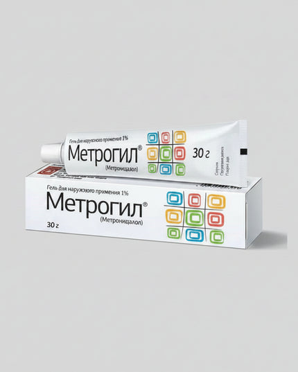 Metrogyl Gel is a topical formulation containing Metronidazole 10 mg/g, an antimicrobial and anti-inflammatory agent used in dermatology to help manage inflammatory skin conditions.

This lightweight gel absorbs quickly into the skin, helping reduce redness, irritation, and bacterial overgrowth while supporting skin recovery. The 30 g tube allows precise and hygienic application.